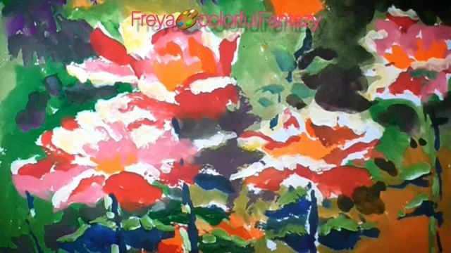 Pink flowers PAINTING TIME-LAPSE смотреть онлайн