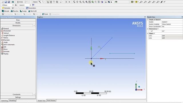 Modeling a Simple frame With Ansys смотреть онлайн