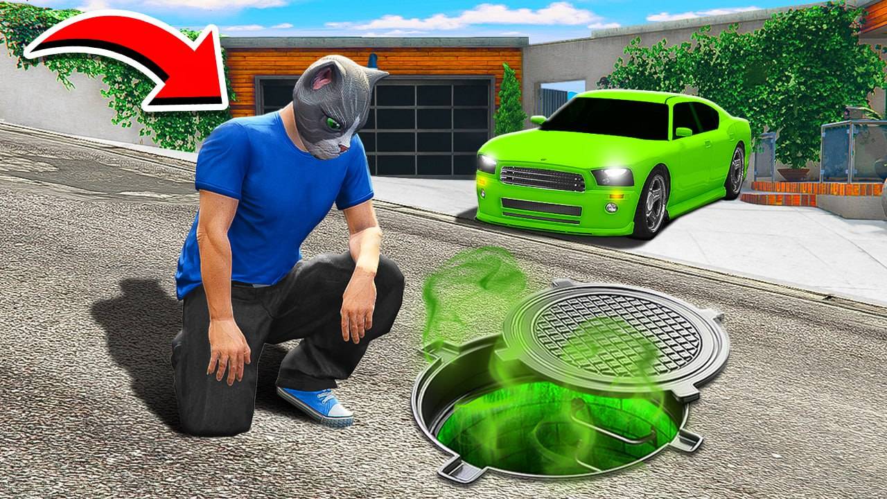 НАШЁЛ СЕКРЕТНЫЙ ВХОД ПОД ДОМОМ ФРАНКЛИНА в ГТА 5 МОДЫ! ЧТО ВНУТРИ? GTA 5 MODS! смотреть онлайн