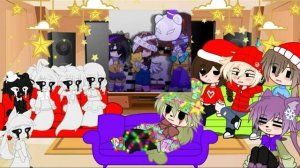 Новогодняя реакция «Спрингтрап и Делия: Back With Kitty Candy» на ☆Tayoshi☆|Часть 2| Gacha Clud×Fna
