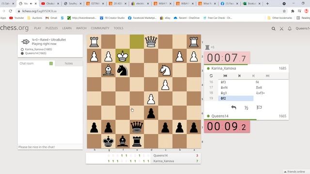 15 SECOND RATED CHESS WINS AND LOSSES PART 2 - KARINA_XANOVA NIGHTMARE смотреть онлайн
