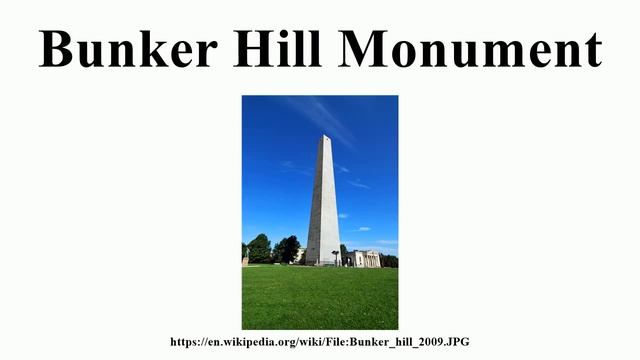 Bunker Hill Monument смотреть онлайн