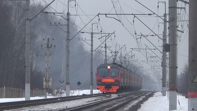Электропоезд ЭД4М-0267 сообщением Москва - Сергиев Посад смотреть онлайн
