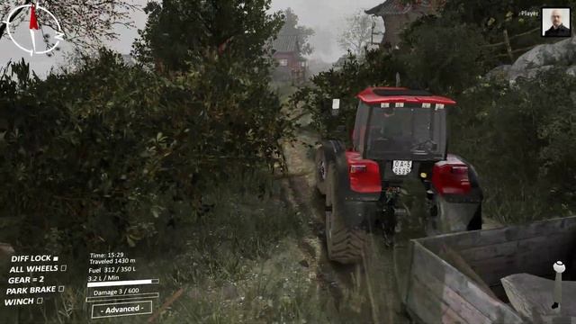 BELARUS 1523 Tractor | Spintires Gameplay