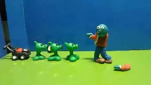 Растения против зомби из пластилина #1