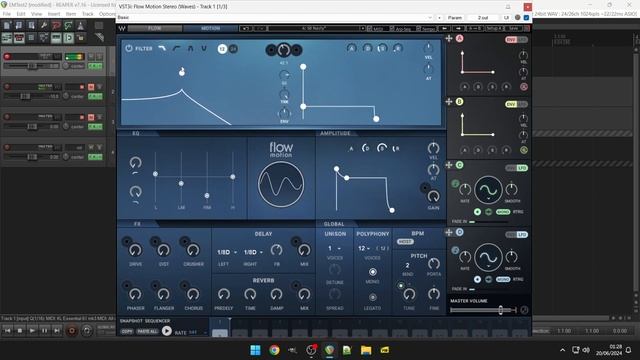 Flow Motion FM Synthesizer By Waves (No Talking)