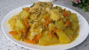 Курица с овощами.Что вкусно,то вкусно, на все случаи в жизни блюдо.