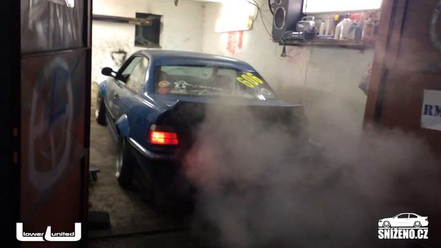 DRFITEX|| BMW E36 340i V8 - custom exhaust sound check !!! смотреть онлайн