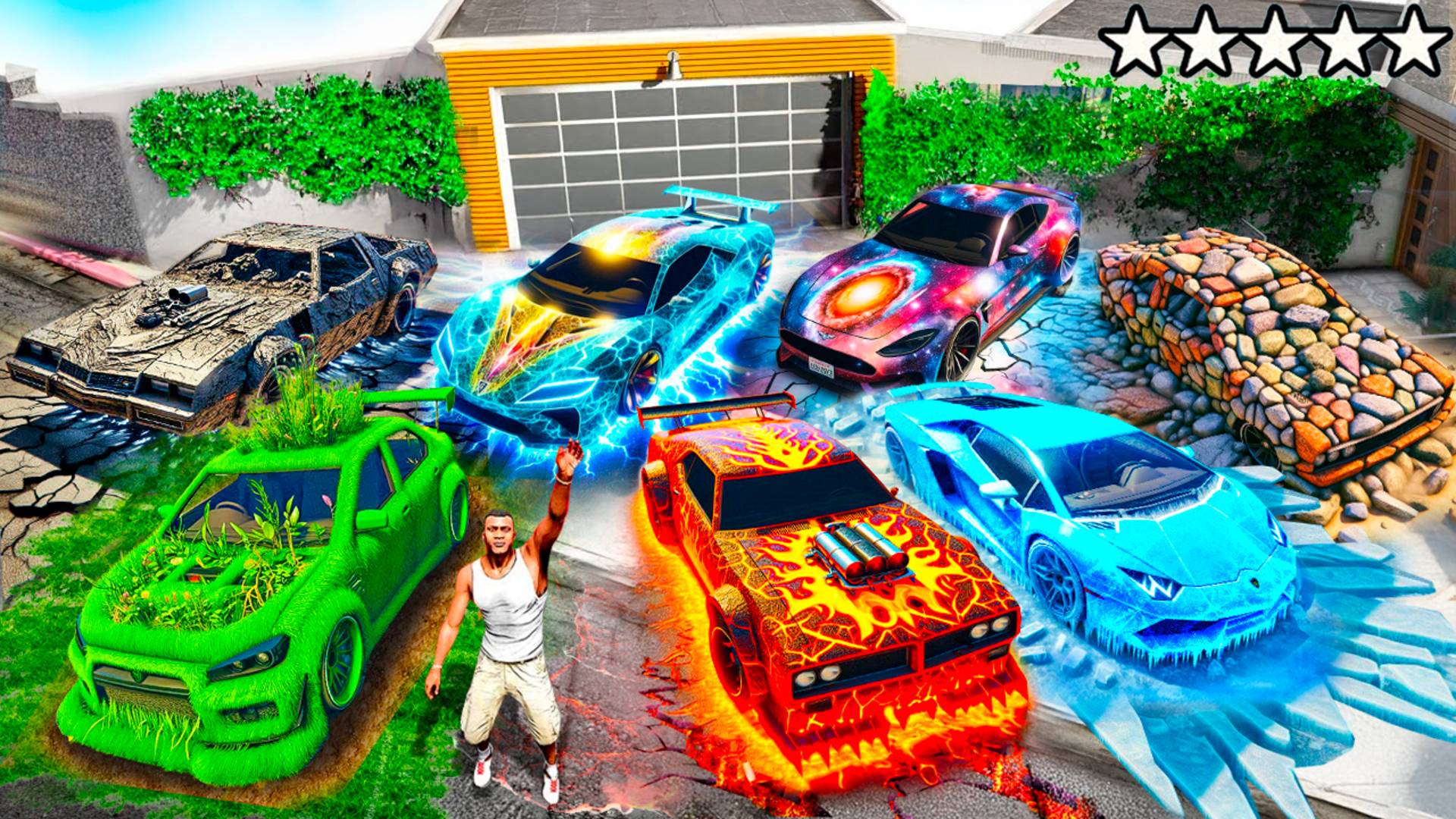 СОБРАЛ КОЛЛЕКЦИЮ СТИХИЙНЫХ МАШИН В ГТА 5! РЕАЛЬНАЯ ЖИЗНЬ ВОРОВ ОБЗОР МОДА GTA 5 ОНЛАЙН МОДЫ смотреть онлайн