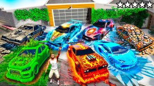 СОБРАЛ КОЛЛЕКЦИЮ СТИХИЙНЫХ МАШИН В ГТА 5! РЕАЛЬНАЯ ЖИЗНЬ ВОРОВ ОБЗОР МОДА GTA 5 ОНЛАЙН МОДЫ