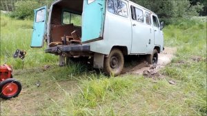 Ручная лебедка для УАЗ 2206 "Буханка"