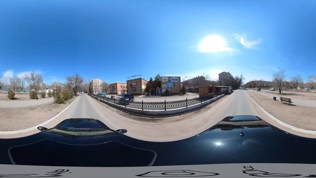 город Кунаев (Капчагай). 3-й микрорайон 💫 обзорное 360° видео (Insta360 ONE X2) смотреть онлайн