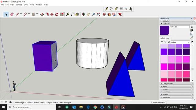 Sketchup basic tutorial tagalog version - Lesson #3 (How to move and copy object) смотреть онлайн