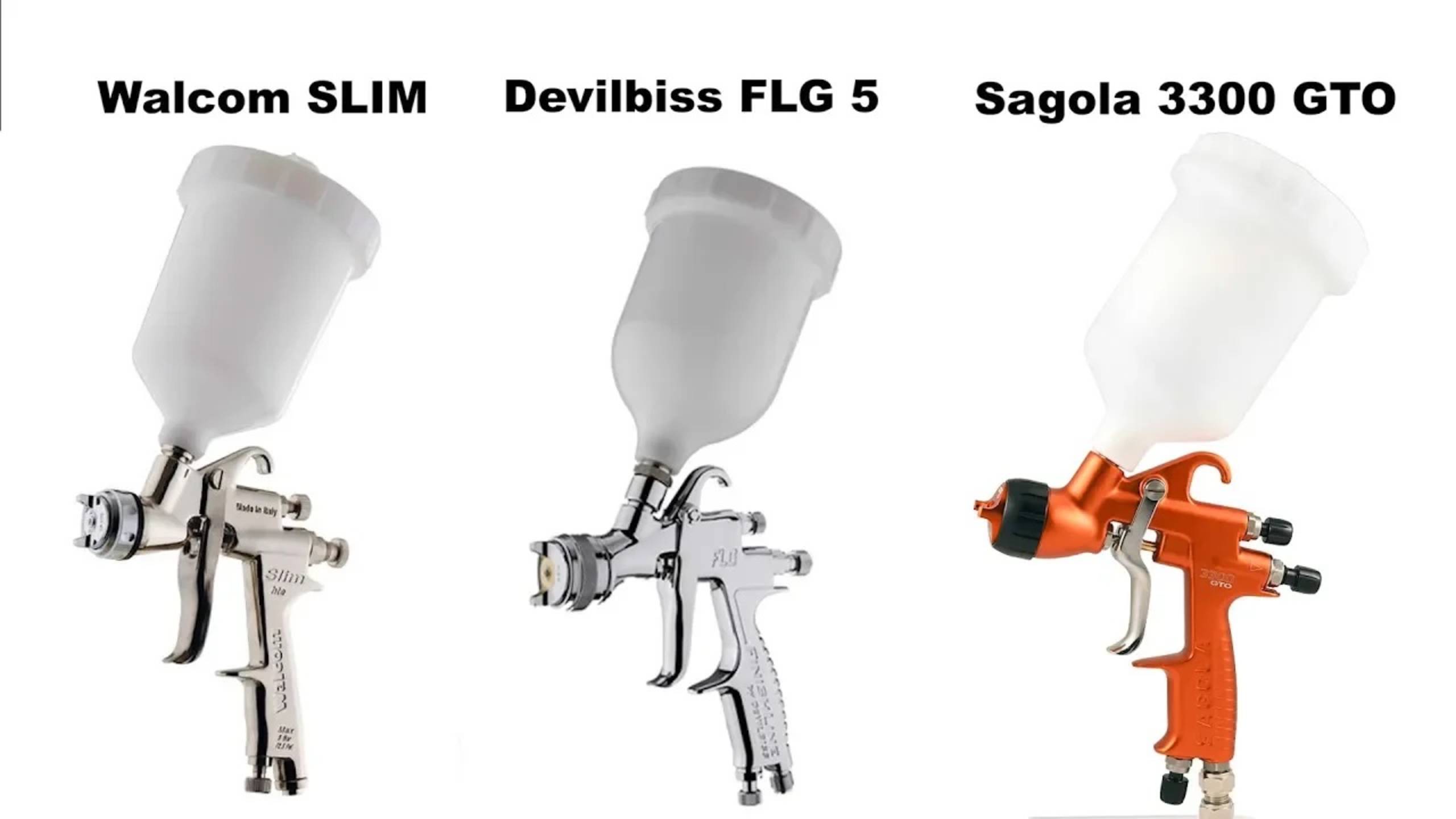 Тест бюджетных Walcom SLIM Devilbiss FLG 5 Sagola 3300 смотреть онлайн