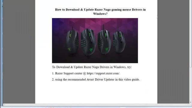 Download & Update Razer Naga Gaming Mouse Drivers In Windows