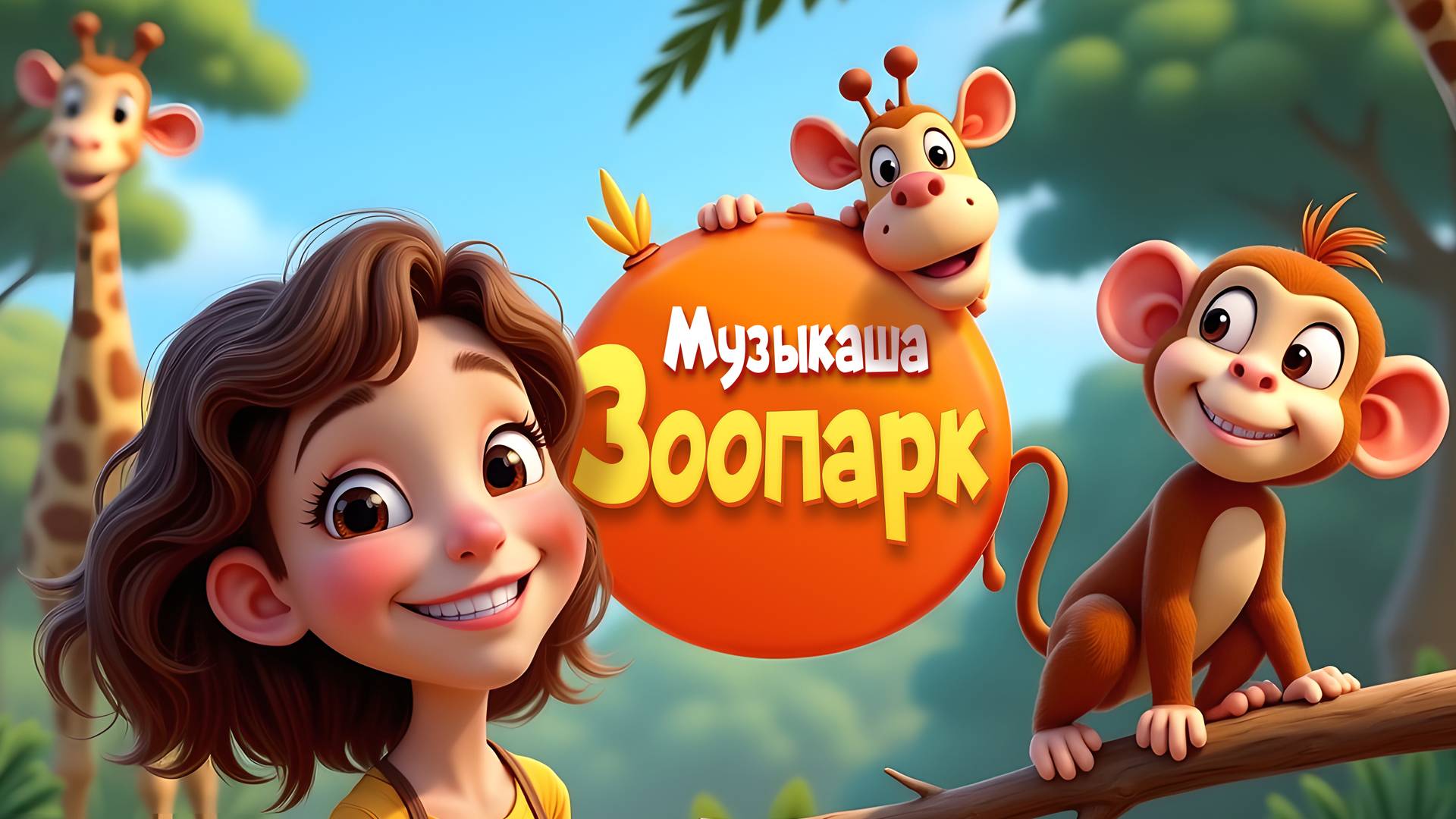 В зоопарке весело! Детская песенка про животных зоопарка смотреть онлайн