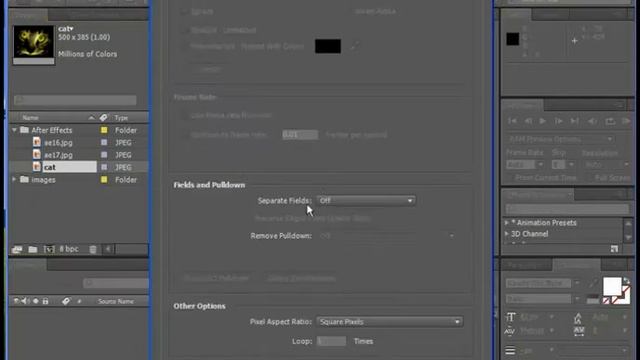 After Effects - знакомимся с интерфейсом (часть 1) смотреть онлайн