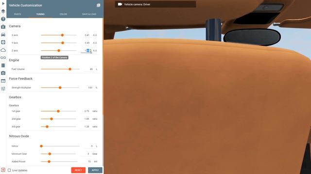 Interior camera for all Automation cars