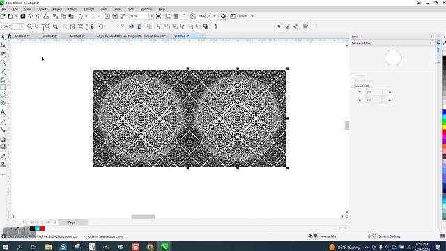 Corel Draw Tips & Tricks Seamless Pattern with the Live Sketch Part 2 Fisheye смотреть онлайн