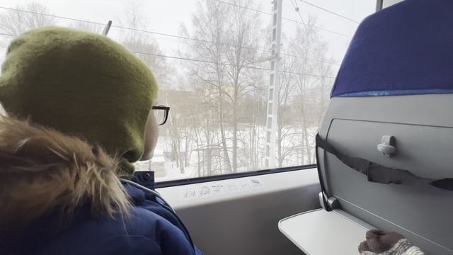 Финляндский - Удельная на ласточке, 16.03.25