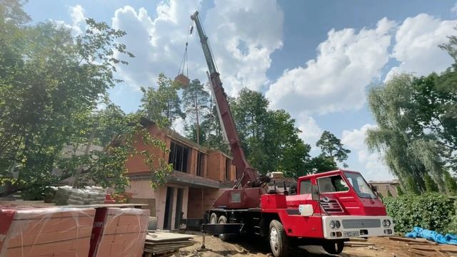 Возведение стен из кирпича Porotherm КП Жуковка #москва #строительство #ремонт смотреть онлайн