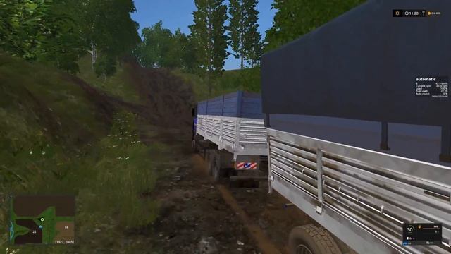МОД ГРУЗОВИК МАЗ-5516А8-336 + ПРИЦЕП V1.2 ДЛЯ FARMING SIMULATOR 2017 смотреть онлайн