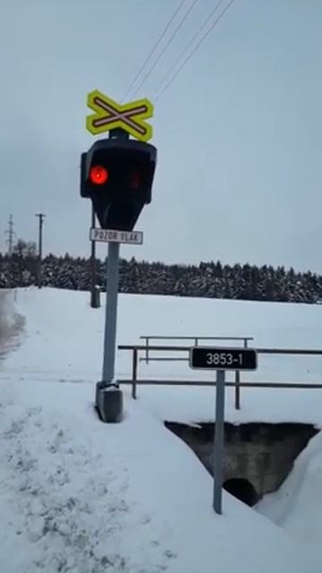 železniční Přejezd VÚD Rozsochy-16.1.2021
