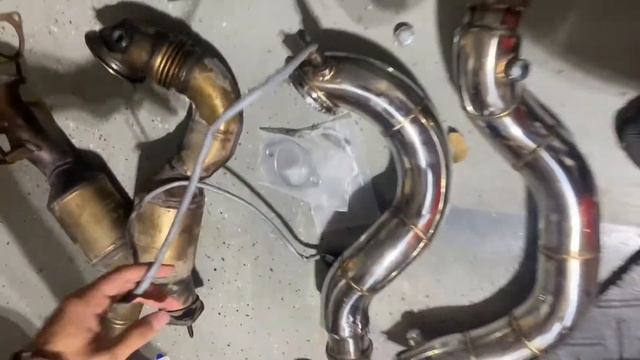 Catless Downpipe install tutorial on bmw 335i n54 e93 смотреть онлайн