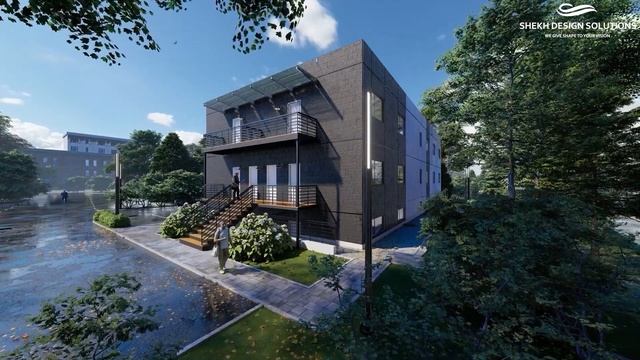 Church Exterior Walkthrough Scene | Blender Walkthrough | Blender Architecture | Exterior Design смотреть онлайн