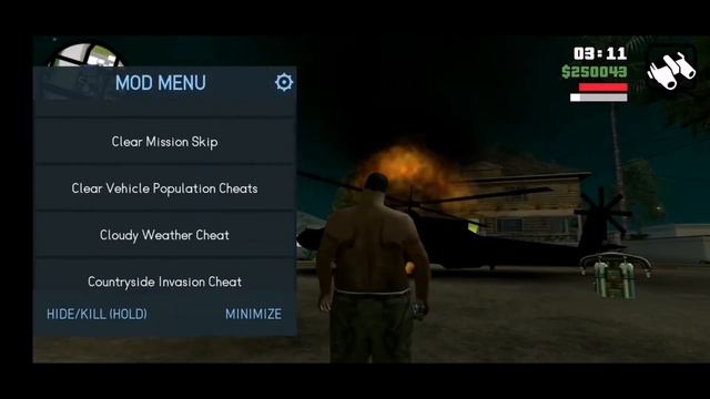GTA SA Android V2.10 MOD MENU