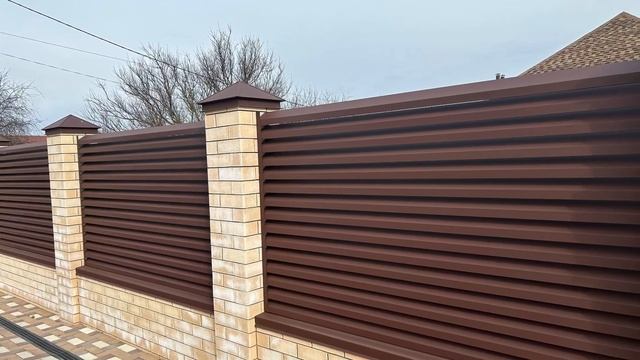 Забор жалюзи серии «Яр». Собственное производство. смотреть онлайн