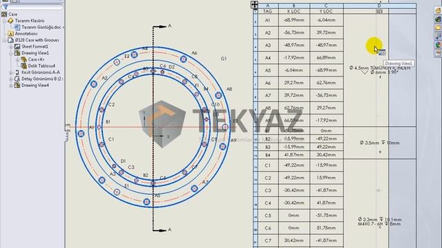SolidWorks 2011 Yenilikleri (Teknik Resim) 5 - Delik Tablosu смотреть онлайн