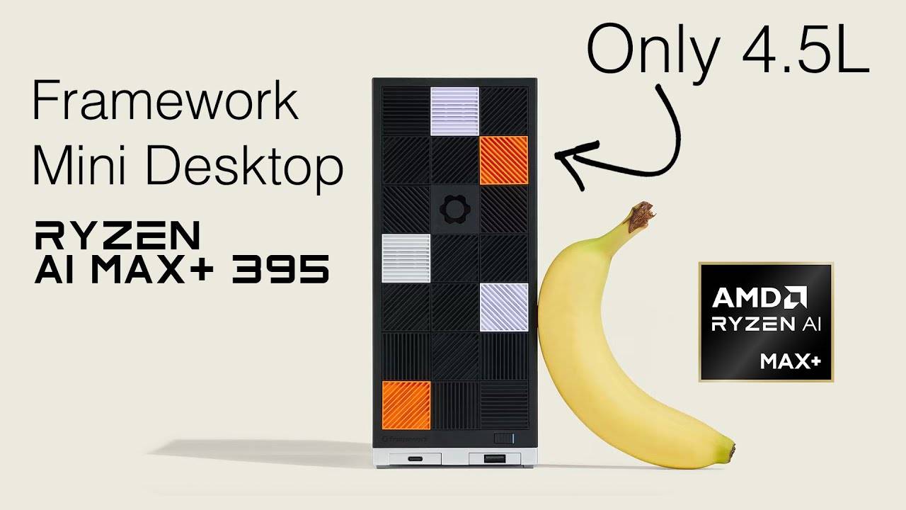 The Framework Mini PC Is Coming! RYZEN MAX+ 395 DIY Tiny Desktop! смотреть онлайн