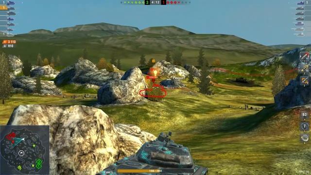 World Of Tanks Blitz : 8715 сумы на ИС-4 и мастер