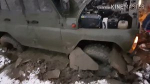 Намертво засадили УАЗ 469, спасаемся лебедкой #уаз #469 #Offroad #niva