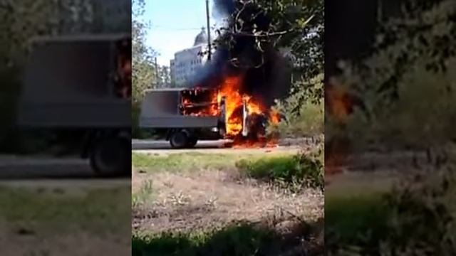 Горящая Газель в Актобе смотреть онлайн