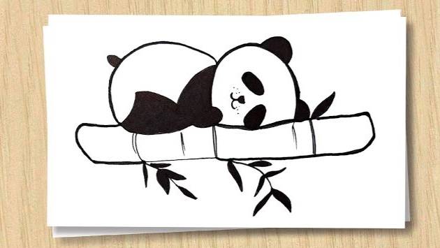 Рисуем Панду легко и просто _ How to draw a Panda Easy _ Учимся рисовать смотреть онлайн