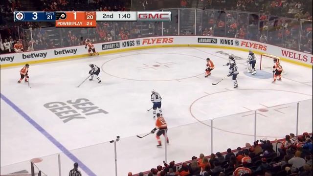 Philadelphia Flyers vs Winnipeg Jets. 22 january, 2023 смотреть онлайн
