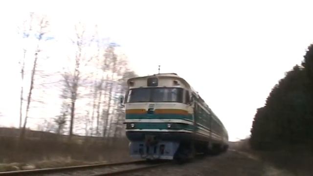 Дизель-поезд ДР1А-232 на ст. Лелле / DR1A-232 DMU At Lelle Station