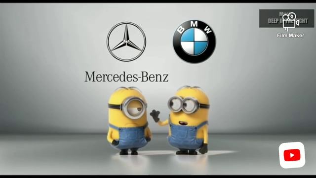 BMW VS MERCEDES-BENS of MINIONS 🎶🎶 Music DEP IN TH NIGHT 🎶😜 смотреть онлайн