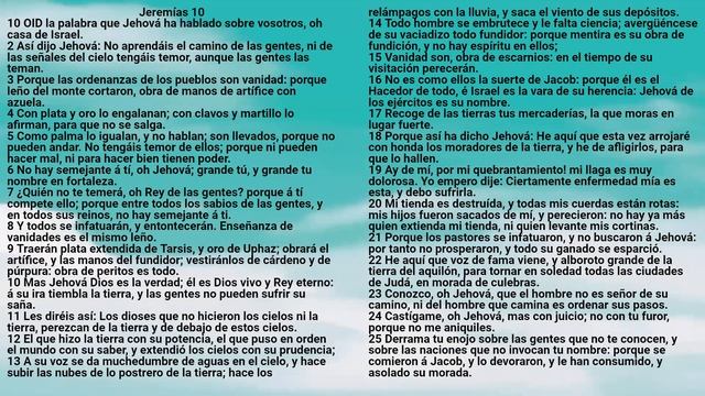 Biblia: Jeremías 10 - Reina Valera Antigua - Rita Lara Oxte смотреть онлайн