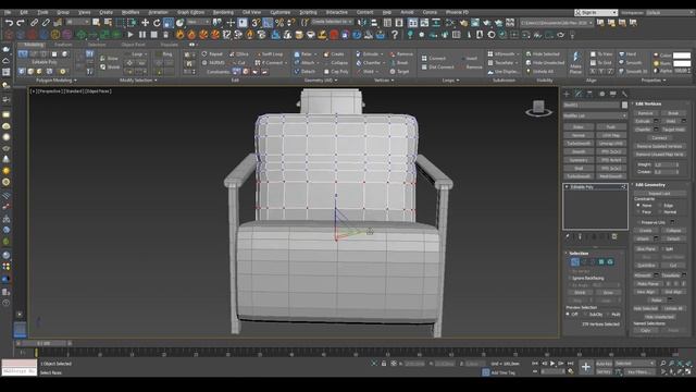 Kreslo modelini yasash I 3Ds Max, Vray смотреть онлайн