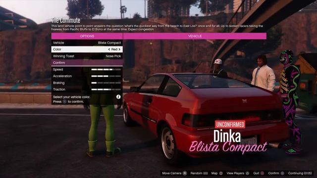 Grand Theft Auto V RACING WITH THE BLISTA COMPACT PS4 GAMEPLAY смотреть онлайн