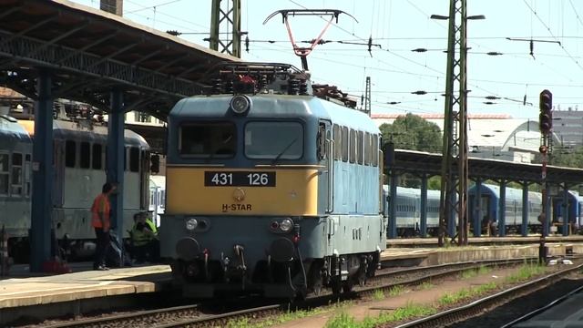 [MÁV] Электровоз 431 126 на ст. Будапешт-Келети / [MÁV] 431 126 electric loco at Budapest-Keleti смотреть онлайн