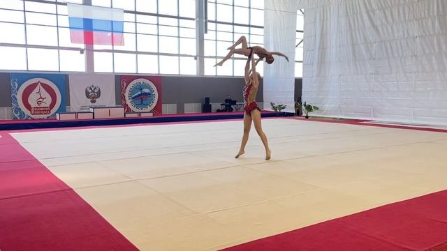 Женская пара. 1 спортивный. Ершова Алиса-Скрипниченко Елизавета. Комбинированное упражнение