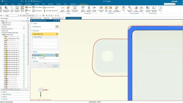 Siemens NX Mold Wizard: Design Parting Surface and Slide for Product - Part4 смотреть онлайн