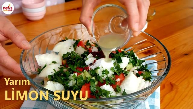 YEDİKÇE YİYECEKSİNİZ❗😋 KURU FASULYE SALATASI TARİFİ