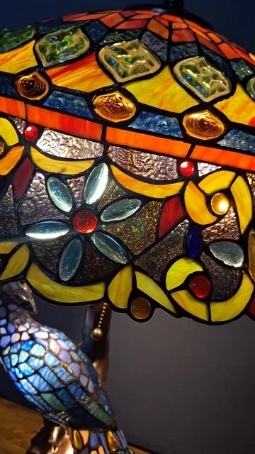 Тиффани настольная лампа ручной работы! смотреть онлайн