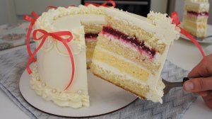 НЕВЕРОЯТНЫЙ БИСКВИТНЫЙ ТОРТ "КЛЮКВА-АПЕЛЬСИН" АВТОРСКИЙ  рецепт| ТОРТ С МУССОВОЙ ПРОСЛОЙКОЙ  рецепт
