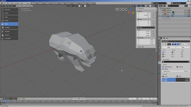 Creating a low polygon bear - Blender 2.8 Tutorial смотреть онлайн
